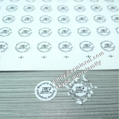 Custom Round Quality Inspected Warranty Calibration Seal Stickers