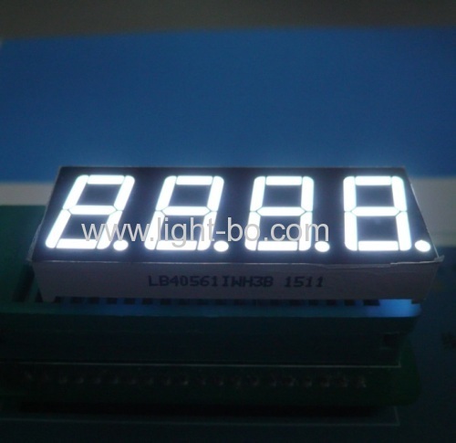 Common cathode pure green 0.56" 4 digit led 7 segment display for instrument