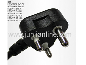 Power cord 2 pin 3 electric wire