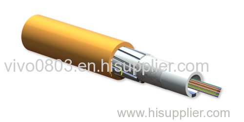 Indoor ribbon fiber optic cable