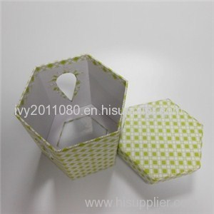 Hexagonal Windowed Paper Box