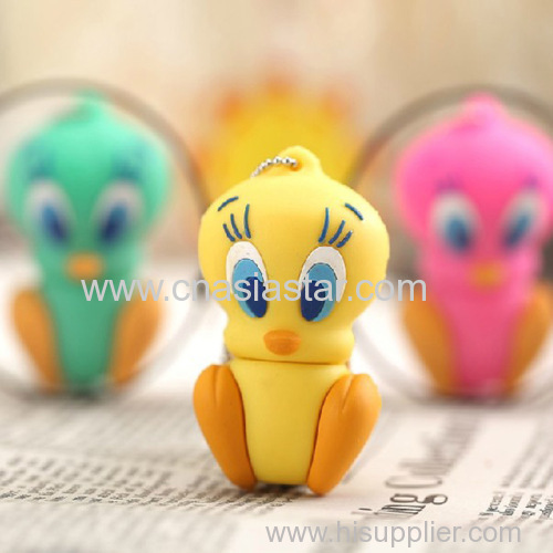 vinyl cartoon duck keychain