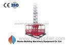 1000 kg Single or Double Cage Construction Material Hoist 380v / 50Hz