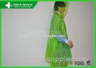 One Time Use Colorful Disposable Rain Ponchos / Weather Protection