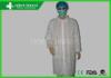 White Lightweight Soft Pp Nonwoven Disposable Isolation Gown For Nurses