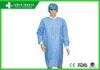 Durable Hospital Blood - Proof Medical Disposable Lab Coat In Sms Blue