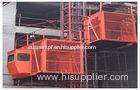 CE / ISO Certified Red Passenger Hoist Elevator 1000kg SS100 / 100 Cage Style