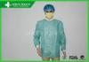 PP / SMS / Microporous Disposable Lab Coat / Gowns With Knitted Collar