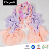 Fashion Digital Print Long Super soft Cotton Fiber Color Woman Scarf