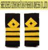 Camouflage Different Ranks Soldier Leather Shoulder Epaulets With Velcro