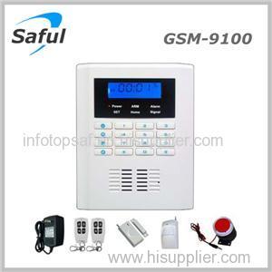 Saful GSM-9100 GSM & PSTN Security Alarm System Display