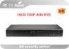 Tribrid H.264 16 Channel AHD CCTV DVR 720P RS485 PTZ Control With 2 USB Ports