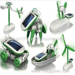 Factory product New Green Energy products 6 in 1 Intellectual DIY solar kit Solar robot Intellectual toys item LH058