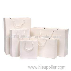 White Coated Paper Shopping Bags