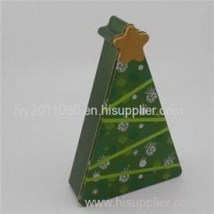 Christmas Tree Shaped Tin Box