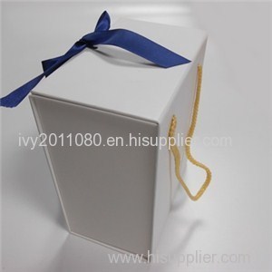 White Paper Box With Rope Handle