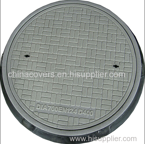 [Baoluan]BS EN124 glass reinforced polymers manhole covers 700mm diameter high quality with warranty