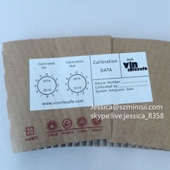 Custom Tamper Evident Eggshell Vinyl Sticker Self Adhesive Label Anti-fake Security Warranty Seal Sticker