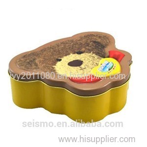 Bear Shape Tin Candy Box