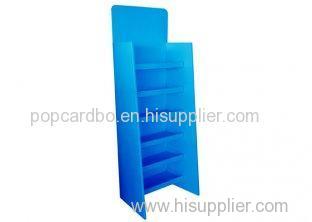 Cardboard display stand floor displays with 5 shelf with offset printing
