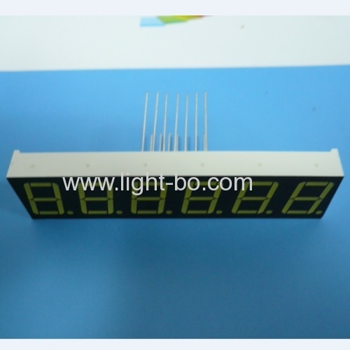 OEM ultra white Six digit 0.56  7 segment led display for digital indiator