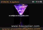 Pink And Purplr Led Champagne Flutes With Food Grade Plastic