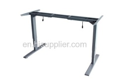 Two motor electric adjustable desk frame