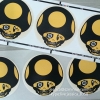 Custom Private Black and Yellow Design Printed Self Adhesive Destructible Vinyl Eggshell Stickers For Graffiti