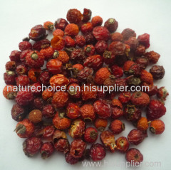 Rosehip fruits shell and teabag cut