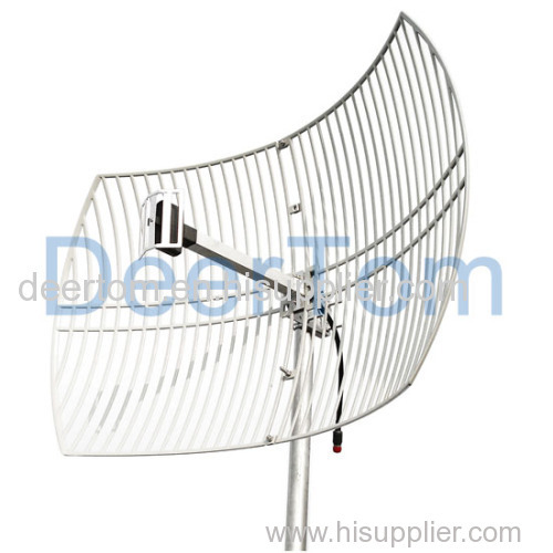 2500-2700MHz Grid Parabolic Antenna 24dBi Wimax LTE 4G Grid Parabolic Antenna Outdoor Directional Point to Point Antenna