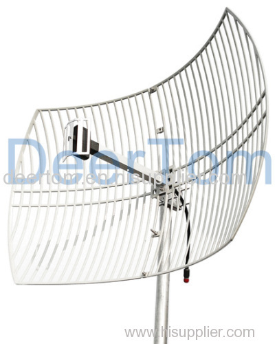 2400-2500MHz 2.4GHz 2.4G WIFI Wlan Wireless Grid Parabolic Antenna 24dBi Outdoor Point to Point Base Station Directional