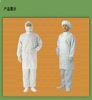 10^6ohm/SqM White Anti Static Clean Room Garments Smock for pharmaceutical industries