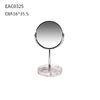 Round Swivel Table Concrete Mirror free Standing Marble Base 16cm 35.5cm