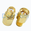 SMA Male to SMA Female Connector Adaptor Adapter RF Connector Coaxial Connector Straight Type Connector Golden Colour