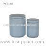 Light Blue Concrete Candle Holder With Lid Concrete Jar