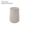 Light Concrete Candle Holder With Lid 3% Tropical breez Scent