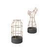 Durable concrete hanging basket pot garden decoration with metal wire