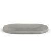 Oval Simple Serving Cement Drinks Tray Handmake Light Grey Eco - Friendly