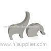 Elephant Shaped Tealight Concrete Candle Holder Cool 2 Pcs Handmake Light Grey