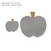 Apple shape concrete kitchen accessories mini coaster with wood handle