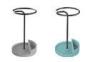 Customized Colorful Wet Concrete Umbrella Holder Home Decor With Metal Standing