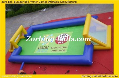 Inflatable Football Pitch Soccer Field Water Games