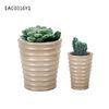 Streak Cement Flower Vase / Home Yard Concrete Flower Pots With Drainer