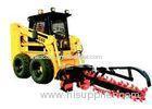 Front Bucket Track Hydraulic Skid Steer With Ditching Machine Grab Fork