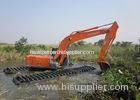 Operating Weight 33 Tons Heavy Duty Amphibious Excavator For Ponds / Lakes