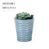 Small Colored Concrete Plant Pots Thread Bucket Shape Eco - Friendly