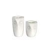 Owl Pattern Pure White Concrete Candle Holder For Living