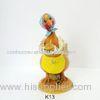 Celebration Chicken Polyresin Figurines Christmas Ornaments With Hamberger