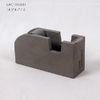 Square Waterproof Cement Desk Accessories / Dark Grey Tape Dispenser