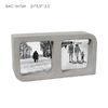 Oblong Family Cement Photo Frame / Grey Smooth Decorative Picture Frames